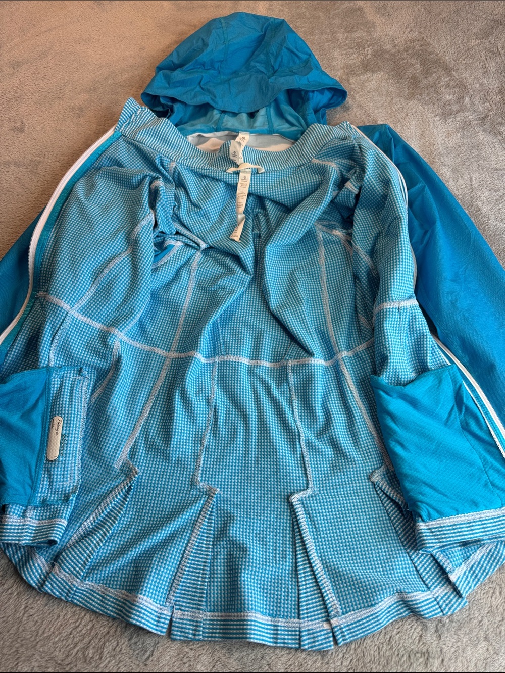 Rare NWOT Lululemon 2 IN 1 Proactive 2 Piece Jacket Set Blue Size 10 - Picture 5 of 14